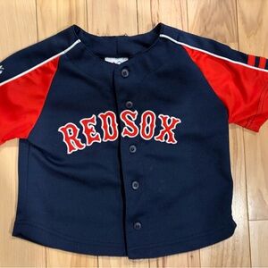 Majestic Red and Navy Kids Jersey